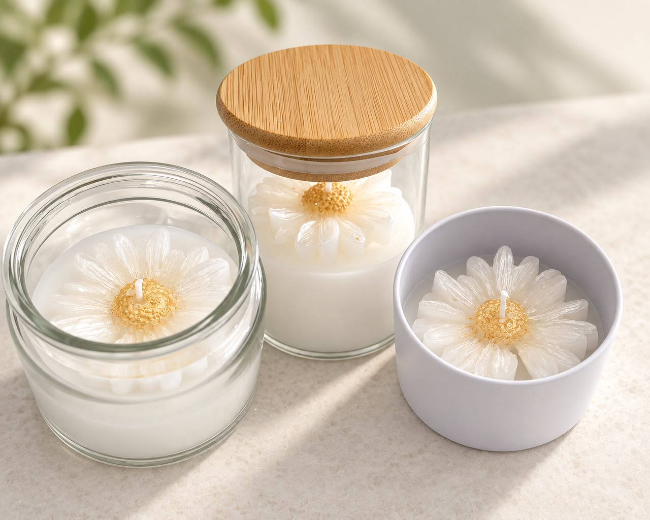 Dotzee 100% beeswax floral candles